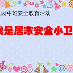 中班安全教育《我是居家安全小卫士》配套微课视频+PPT课件+教案