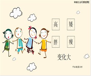 幼儿园中班健康活动《高矮胖瘦变化大》课件PPT