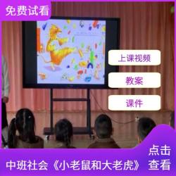 中班社会领域《小老鼠和大老虎》公开课视频含教案课件PPT